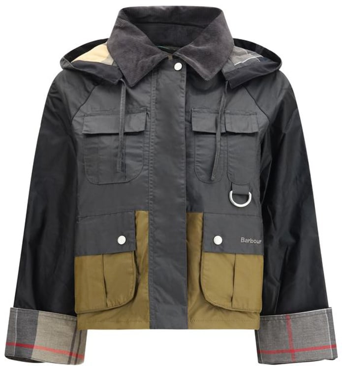 Barbour Barbour Black Cotton Full-Length Jacket
