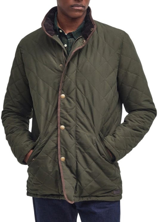 Barbour Veste matelassé loden Waterproof dark olive BARBOUR homme MQU1585 OL91