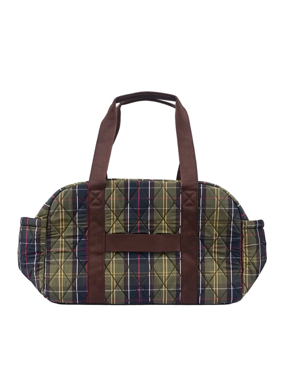 Barbour Quilted Tartan Pattern Overnight Tote Bag