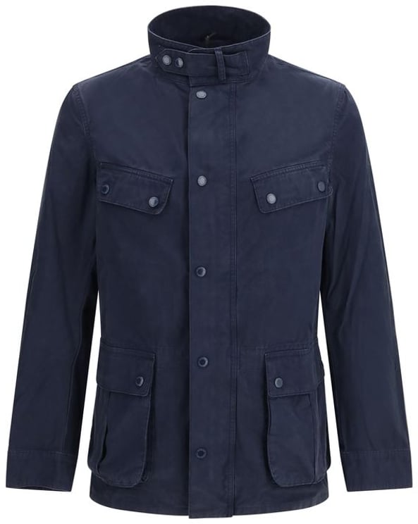 Barbour Barbour International Blue Cotton Full-Length Jacket