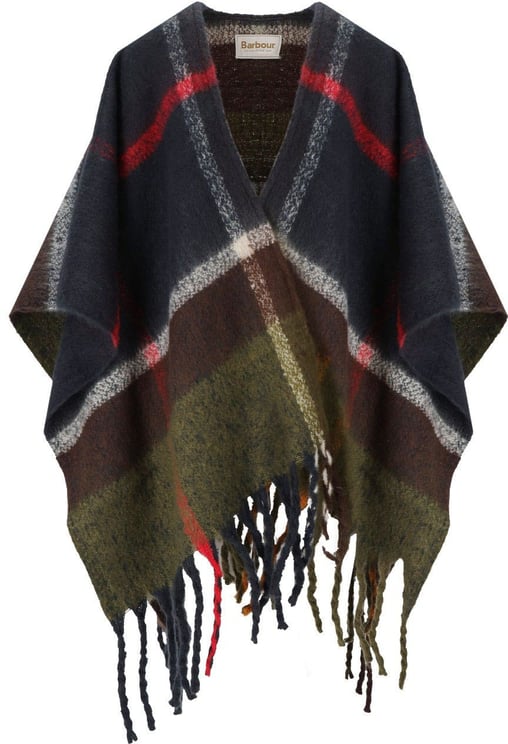 Barbour BARBOUR ISLA BOUCLE TARTAN BLUE CAPE