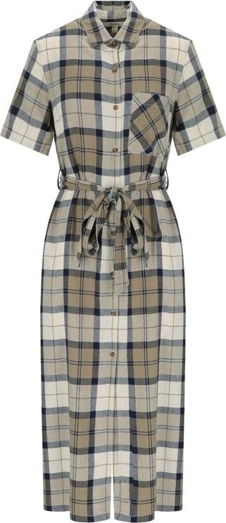 Barbour BARBOUR FERN TARTAN MIDI DRESS