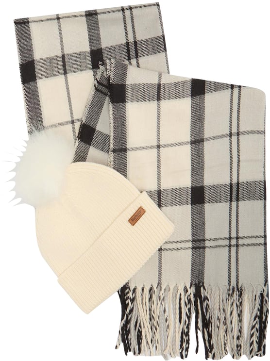 Barbour Scarfs Monochrome Tartan