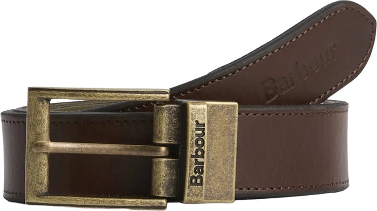 Barbour Belts Dusky Green/Dark Brown