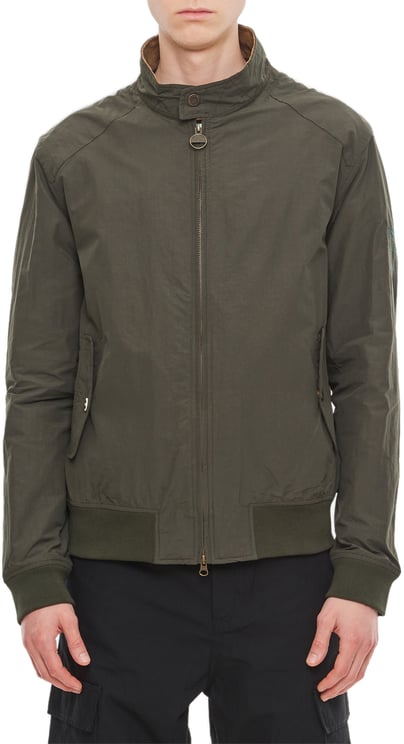 Barbour Rectifier Harrington Casual Jacket with Ribbed Velvet Collar