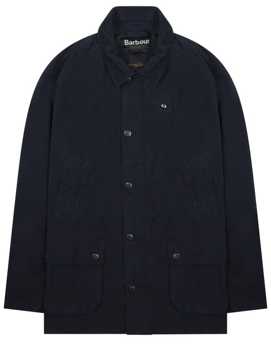 Barbour Neutrals Ashby Casual Snap Button Cotton Jacket