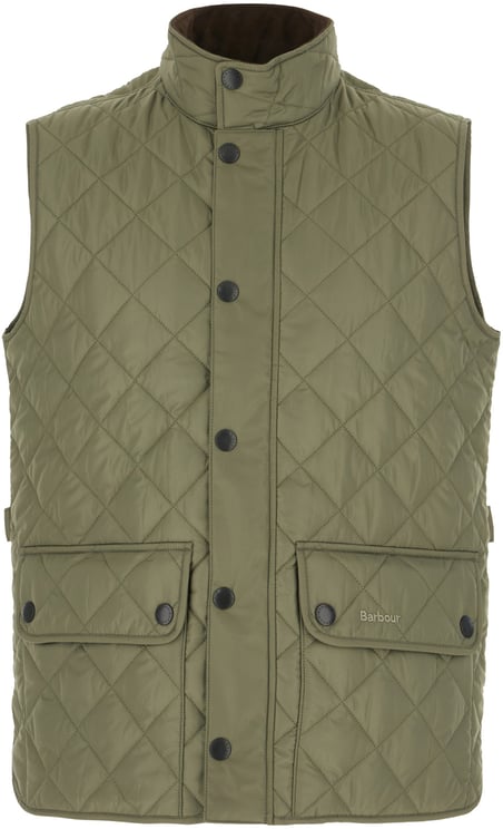 Barbour Barbour Military green polyester padded sleeveless jacket