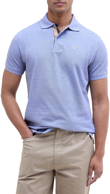 Barbour Heren Tartan Pique Polo Blauw