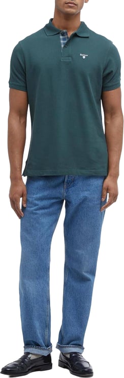 Barbour Barbour Heren Tartan Pique Polo Groen