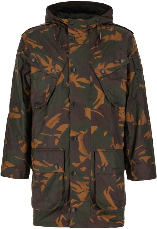 Barbour Barbour Printed brown cotton Camo jacket
