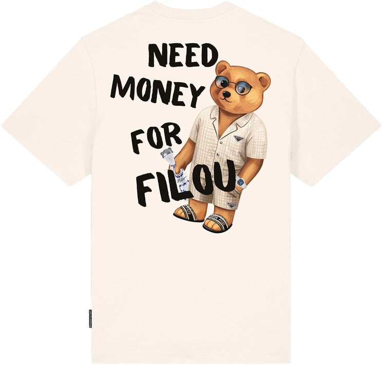 Baron Filou Oversized Backprint T-Shirt, Need Money