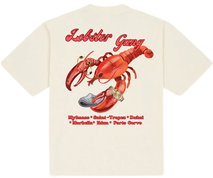 Baron Filou Baron Filou Oversized Backprint T-Shirt Lobster Gang