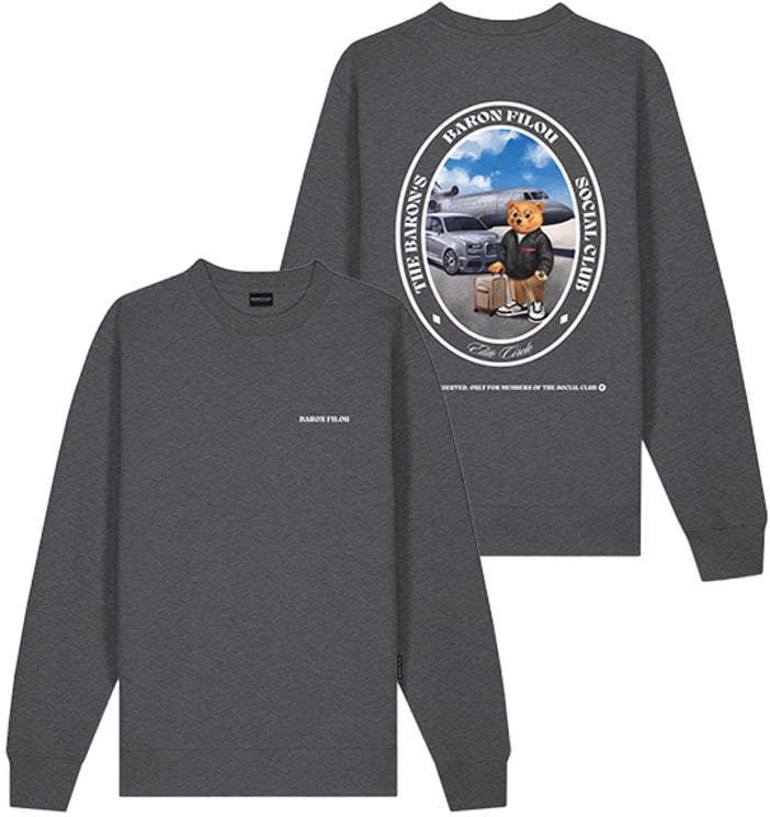 Baron Filou Baron Filou Cli The Jetset Traveler Oval Backprint Sweater