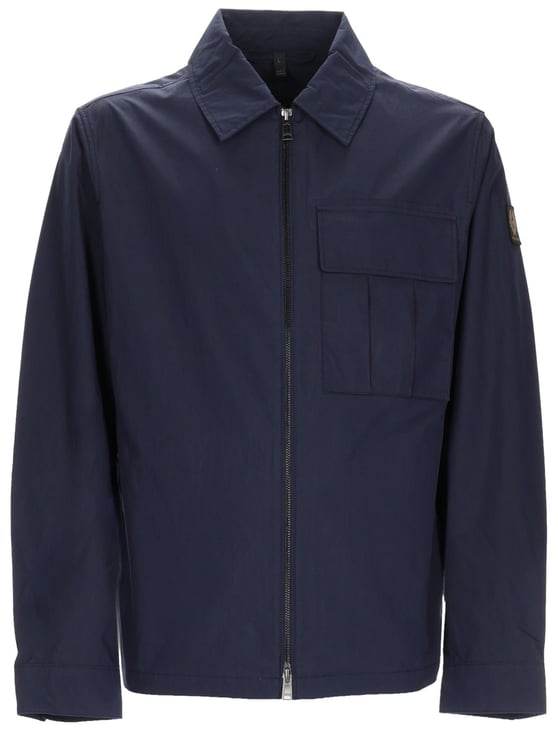 Belstaff Cargo Cotton-Blend Zippered Overshirt