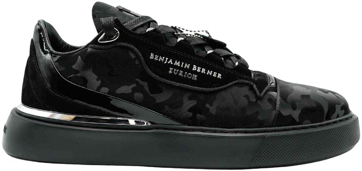 Benjamin Berner Reflective Camouflage Calfskin Sneakers