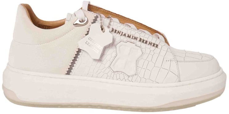 Benjamin Berner Benjamin Berner Theo Sneakers Wit Theo Crocodile