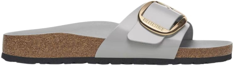 Birkenstock Birkenstock Madrid Big Buckle Narrow Slippers Lichtgrijs 1029534