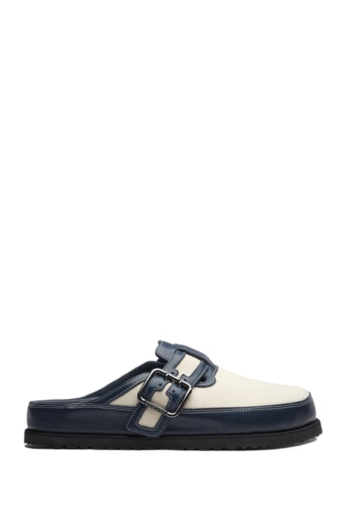 Birkenstock Canvas Boston Bold Double-Buckle Loafers