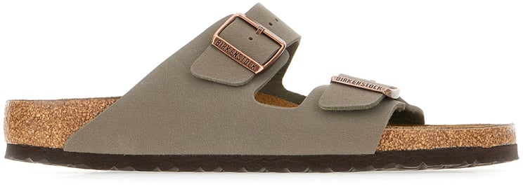 Birkenstock Birkenstock Grey leather Arizona sandals