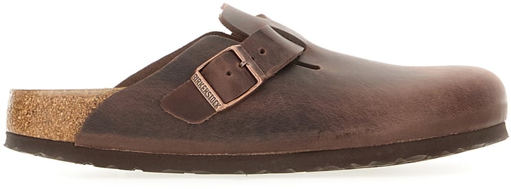 Birkenstock Birkenstock Chocolate leather Boston slippers