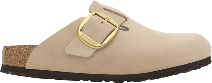 Birkenstock Boston Big Buckle Nubuck Leather Clogs