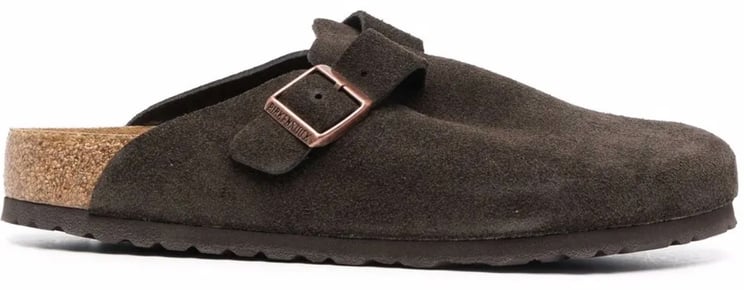 Birkenstock Boston Soft Footbed Suede Leather Mocha