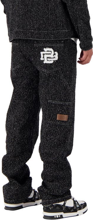 Black Bananas Boucle Denim Pants