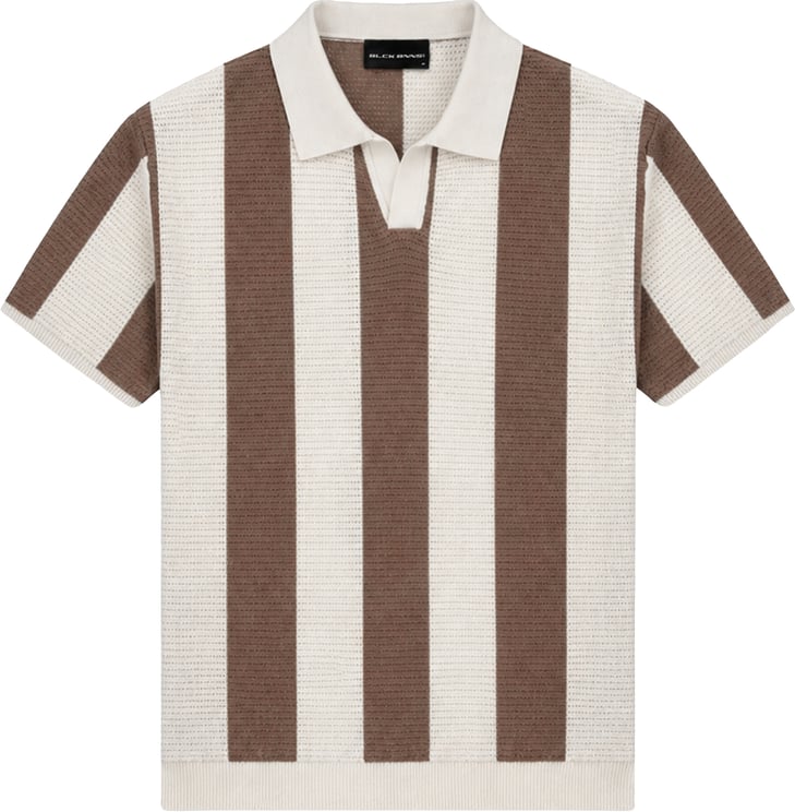 Black Bananas MESH KNIT POLO
