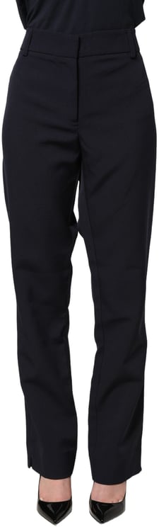 Blugirl Blugirl Dark Blue High Waist Straight Dress Formal Trouser Pants