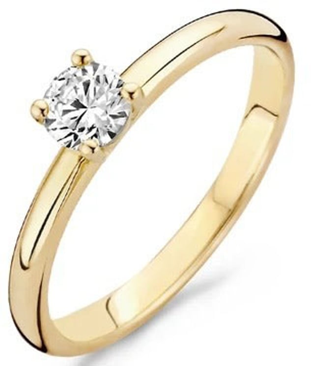 Blush Blush 1133YZI/54  Ring in 14 k geelgoud met briljant geslepen zirkonia in zetting