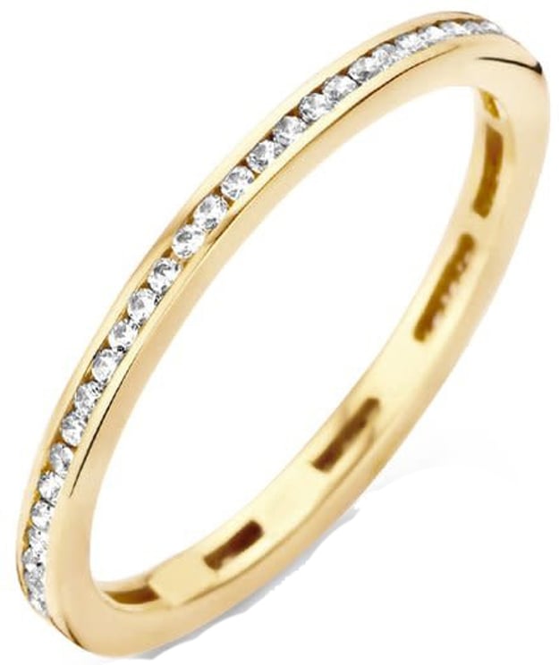 Blush 1138YZI /54 Ring 14 krt geelgoud met zirkonia maat 54
