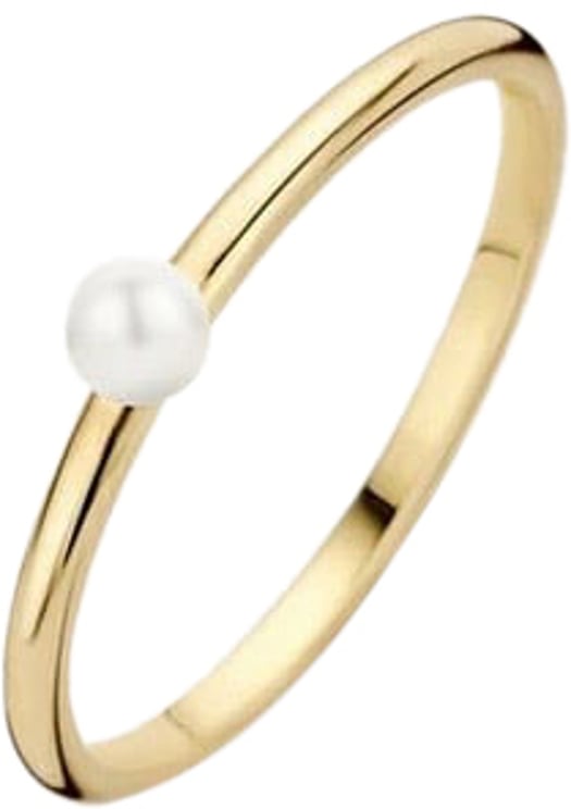 Blush Blush Ring 1213YPW/54 14k Geelgoud met Parel Maat 54