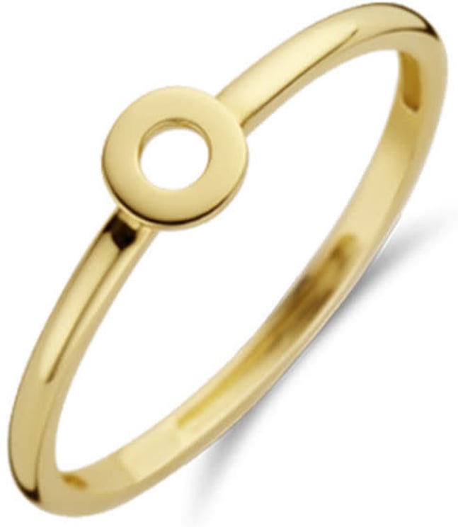 Blush Blush Ring 1233YGO/54 14k Geelgoud met Cirkel Maat 54
