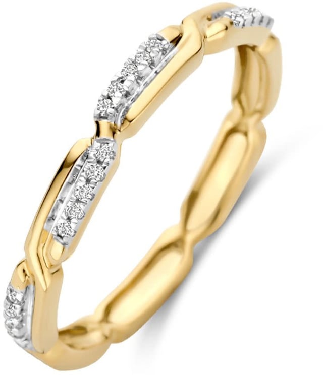 Blush Blush Ring 1256BZI/54 14k Bi-color Goud met Zirkonia Maat 54