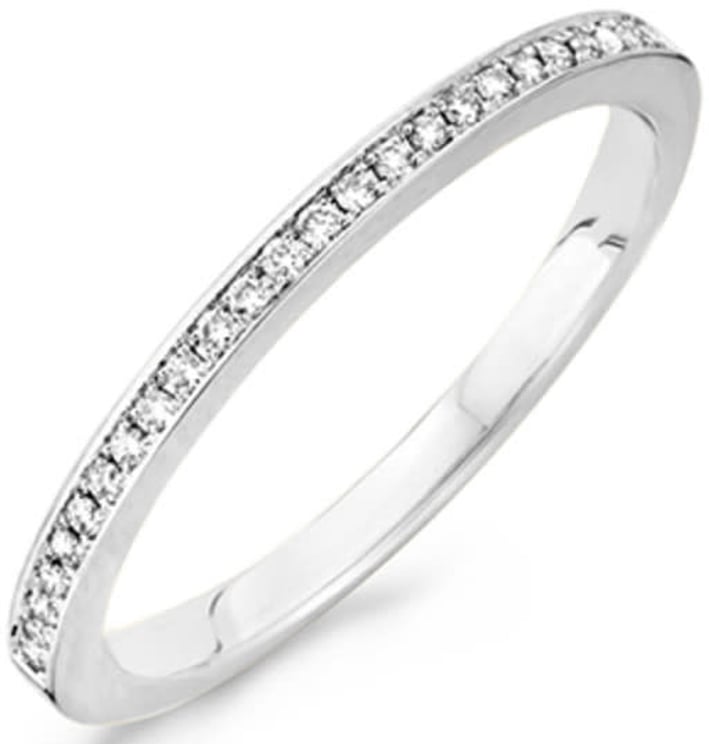 Blush Blush Ring 1607WDI/56 14k Witgoud 0,10ct G SI met Briljant geslepen Diamant Maat 56