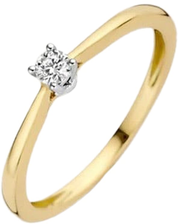 Blush 1622BDI/54 Ring 14 krt geelgoud met Diamant maat 54