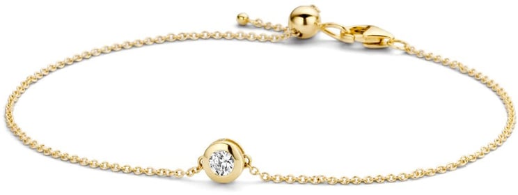 Blush 2167YZI Armband 14 krt geelgoud met zirkonia