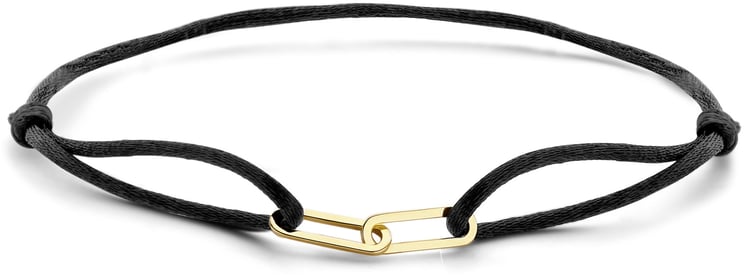 Blush Blush Armband 2180YGO 14k Geelgoud Closed Forever Element met Satijn