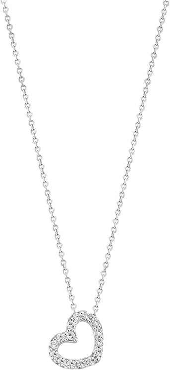 Blush 3072WZI Ketting 14 krt witgoud met zirkonia