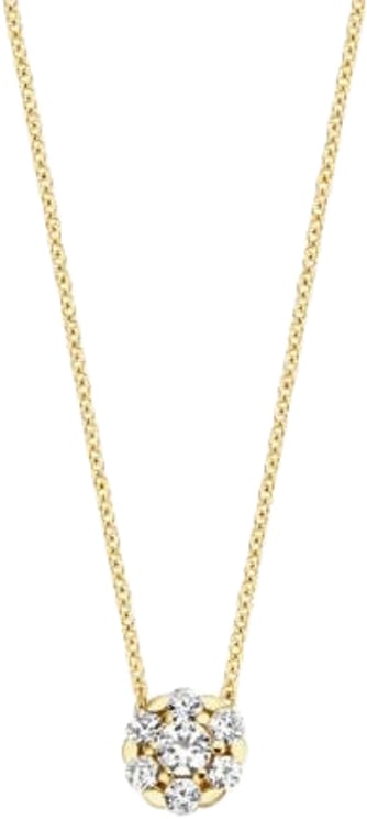 Blush Blush Collier met Hanger 3097YZI  14k Geelgoud met Briljant geslepen Zirkonia 42cm