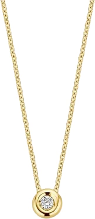 Blush Blush Collier 3113YDI 14k Geelgoud 0,03crt G SI Briljant geslepen Diamant 42cm