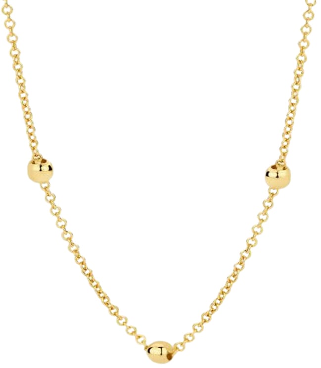 Blush Blush Collier 3145YGO 14k Geelgoud met Bolletjes 42cm