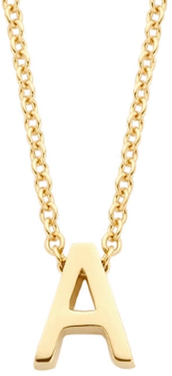 Blush Blush Collier met Hanger 3155YGO_A 14k Geelgoud met letter A 42cm