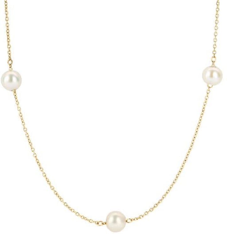 Blush Blush Collier 3185YPW 14k Geelgoud met Parels 42cm