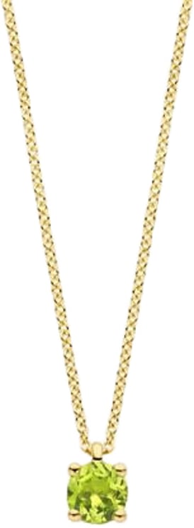 Blush Blush Collier 3200YGP Augustus 14k Geelgoud met Peridot 42cm