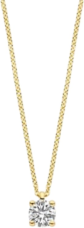 Blush Blush Collier 3200YLG April 14k Geelgoud met 0.25crt Labgrown Diamant 42cm