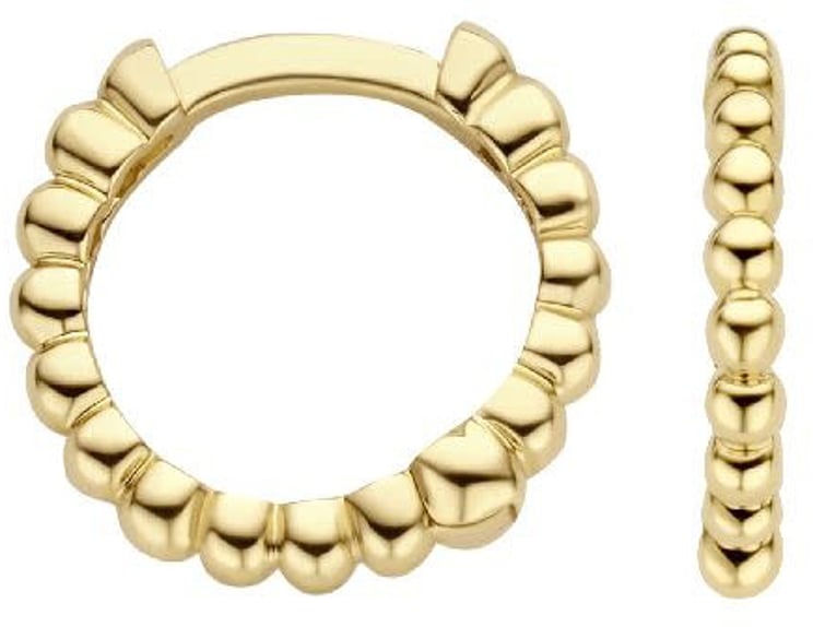 Blush Blush Oorbellen 7263YGO Oorringen 14k Geelgoud Bolletjes Motief 11mm⌀