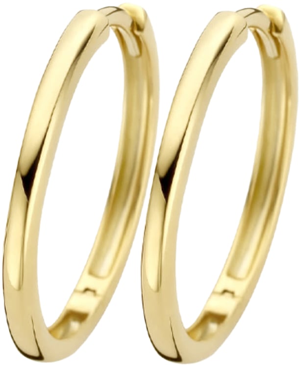 Blush Blush Oorbellen 7274YGO Oorringen 14k Geelgoud Glad 1,9mm x 20mm