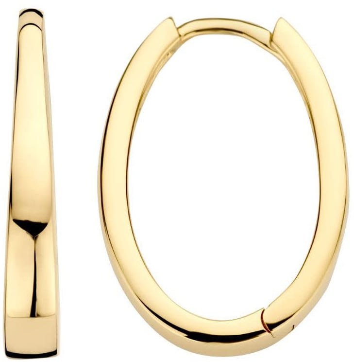 Blush Blush Oorbellen 7303YGO Oorringen 14k Geelgoud Ovaal 3.1mm x 19.5mm