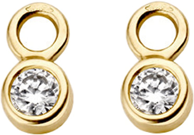 Blush Blush Oorbedels 9058YZI 14k Geelgoud met Briljant geslepen Zirkonia
